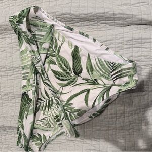 Shade & Shore Leaf Pattern Bikini Bottom